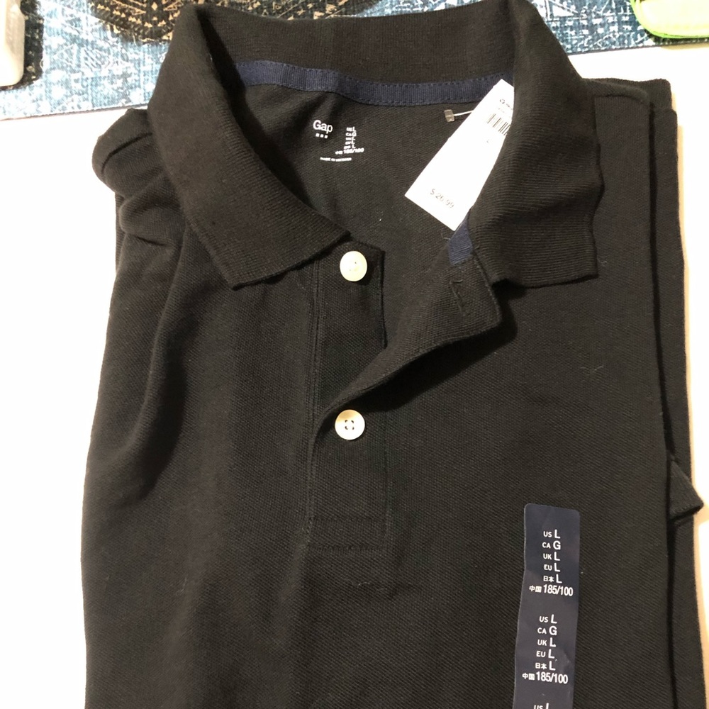 New Black Polo Tee